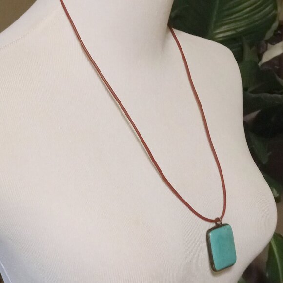 Oxidized Sterling Silver Artisan Turquoise - Picture 8 of 11